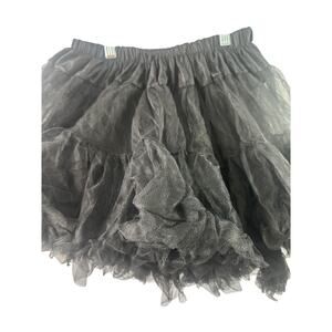 Leg Avenue 8990X Plus Size Layered Tulle Petticoat – Black, 1X/2X
